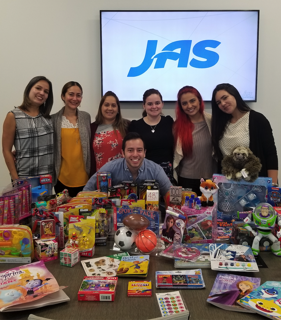 JAS Miami Gifts Toys to Nicklaus Hospital for Children